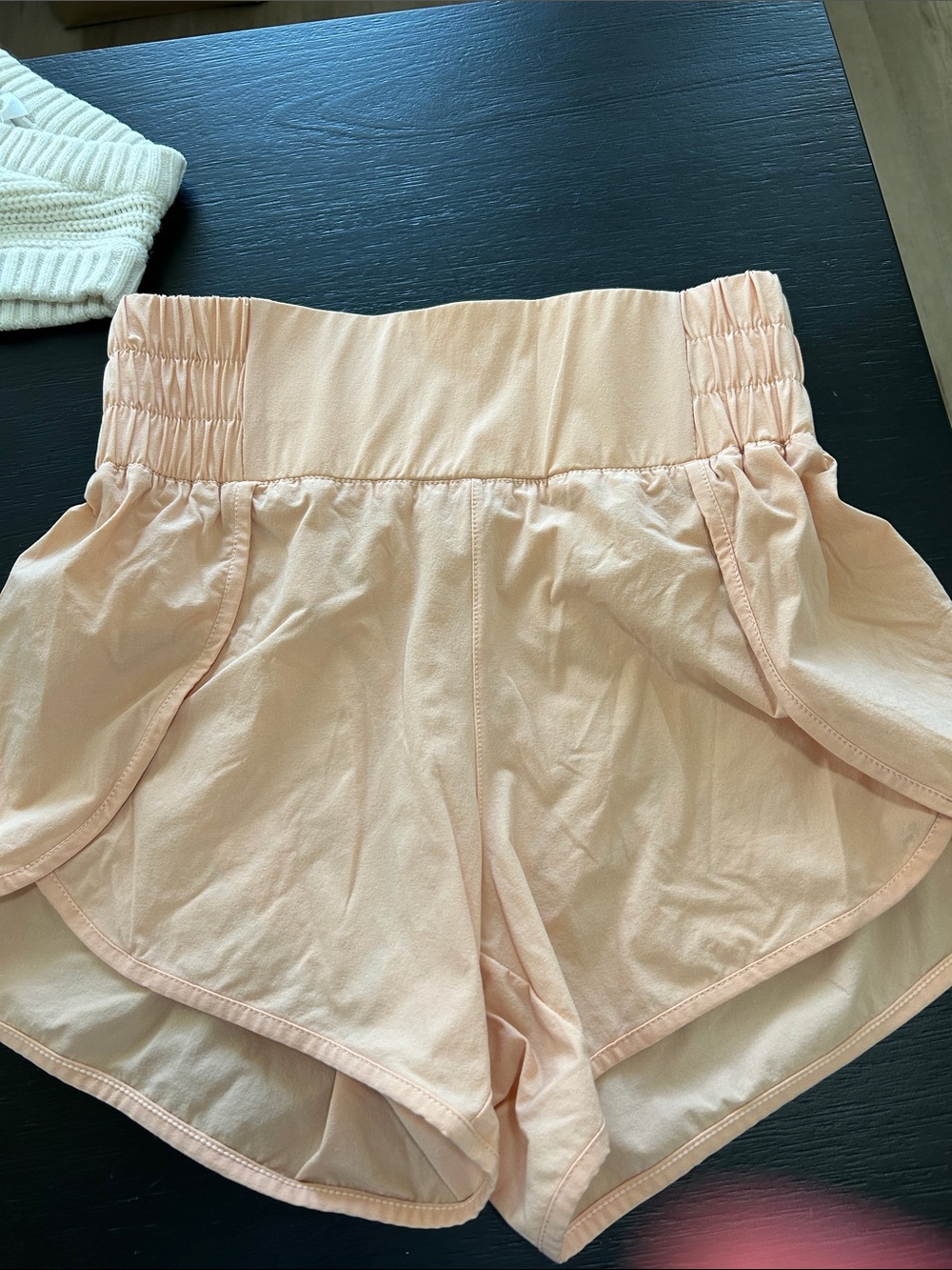 Mono B Peach High-Waist Athletic Shorts